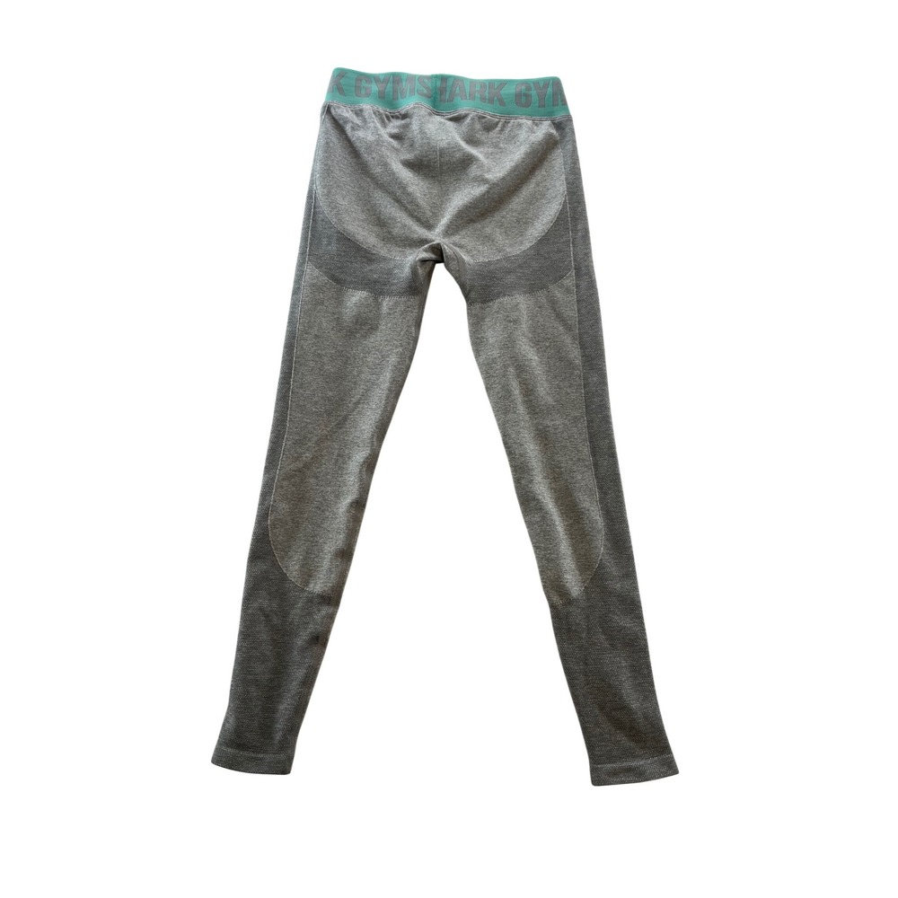Gymshark Seamless High‎ Waisted Leggings Gray Teal Women's Size S - Picture 7 of 7